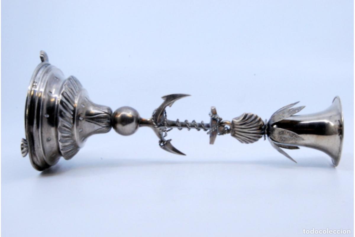 Antig&uuml;edades: soporte de plata para palillos de dientes - Foto 6