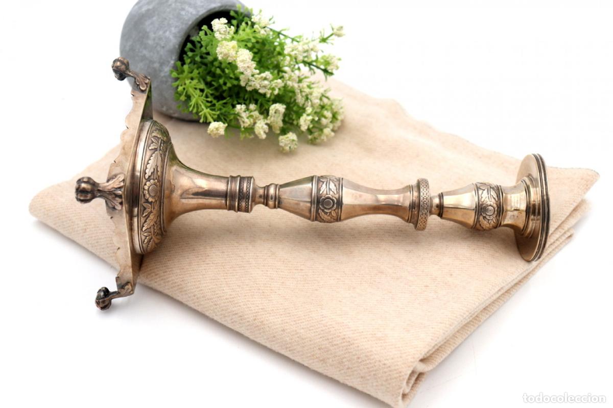 Antig&uuml;edades: candelabro de plata - Foto 2