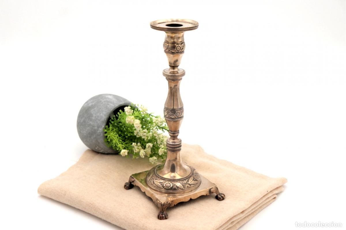 Antig&uuml;edades: candelabro de plata - Foto 1