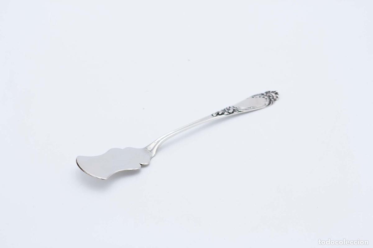Antig&uuml;edades: Esp&aacute;tula de plata para servir helado. - Foto 1