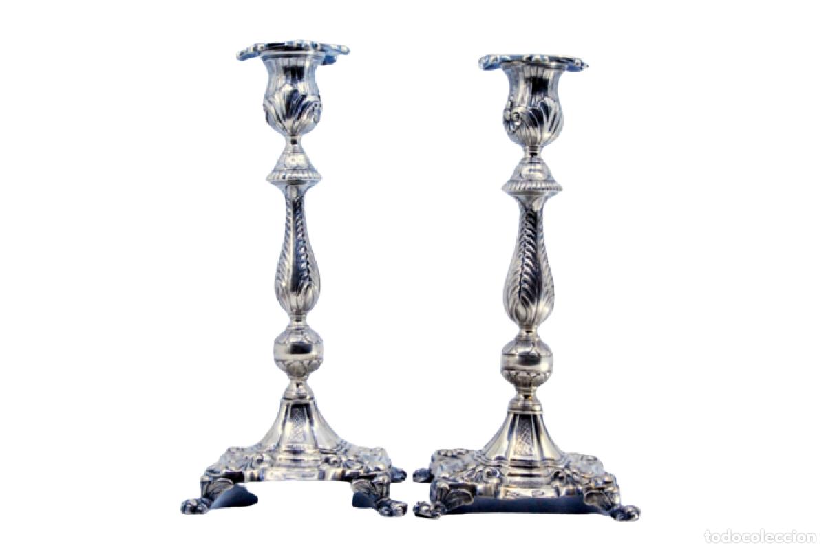 Antig&uuml;edades: candelabro de plata - Foto 1