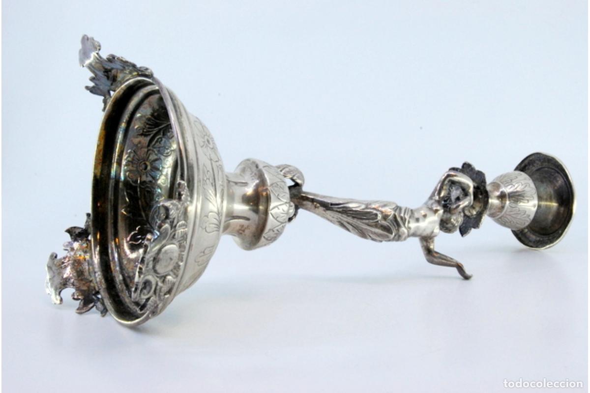 Antig&uuml;edades: candelabro de plata - Foto 2