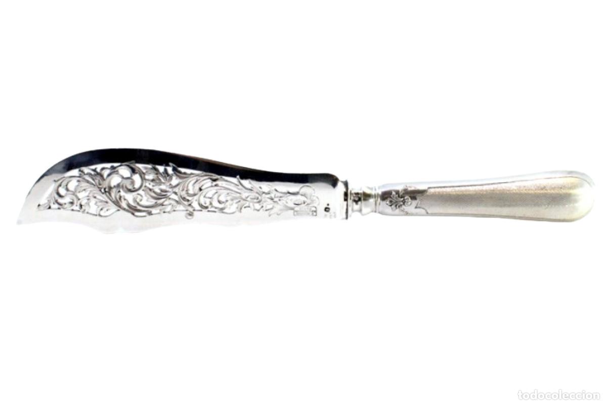 Antig&uuml;edades: Cuchillo de plata, para pescar - Foto 1