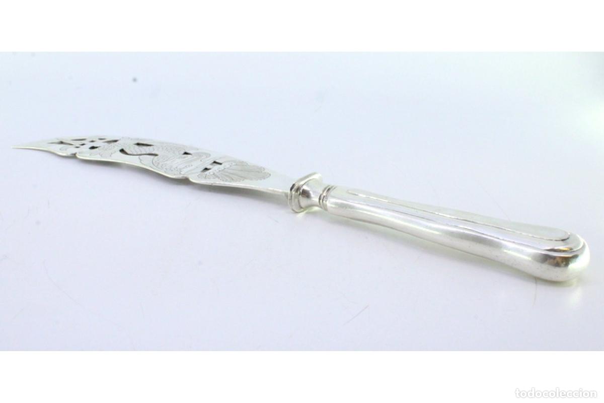 Antig&uuml;edades: Cuchillo de plata, para pescar - Foto 6