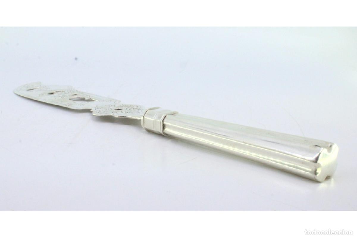 Antig&uuml;edades: Cuchillo de plata, para pescar - Foto 3