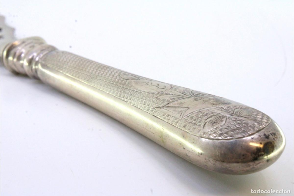 Antig&uuml;edades: Cuchillo de plata, para pescar - Foto 6