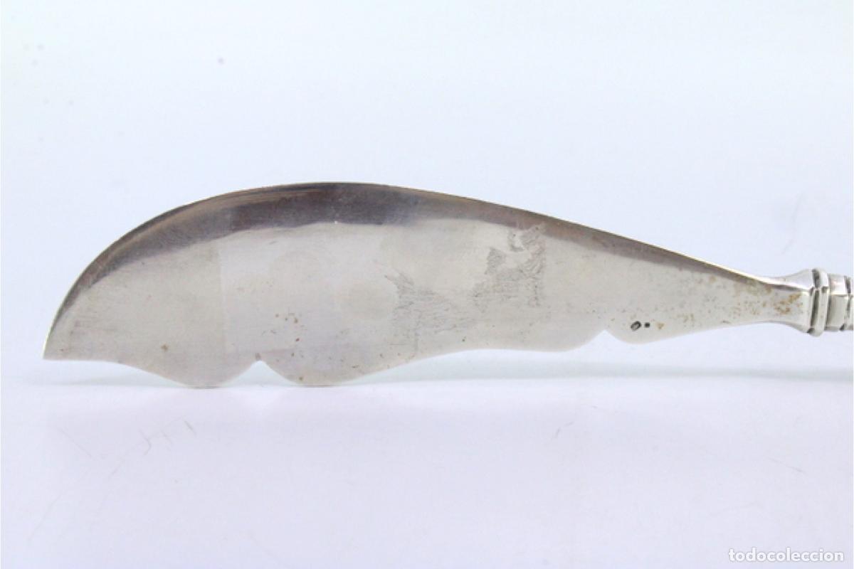 Antig&uuml;edades: Cuchillo de plata, para pescar - Foto 2