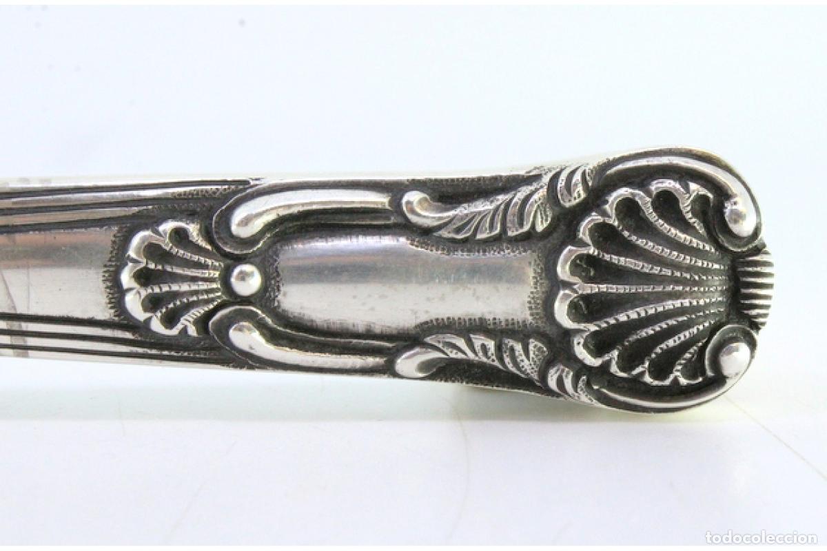 Antig&uuml;edades: Cuchillo de plata, para pescar - Foto 3