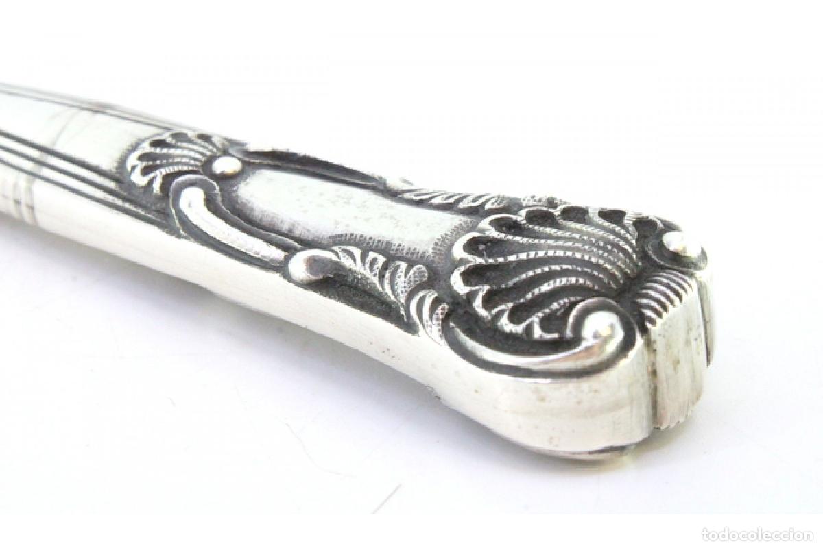 Antig&uuml;edades: Cuchillo de plata, para pescar - Foto 5