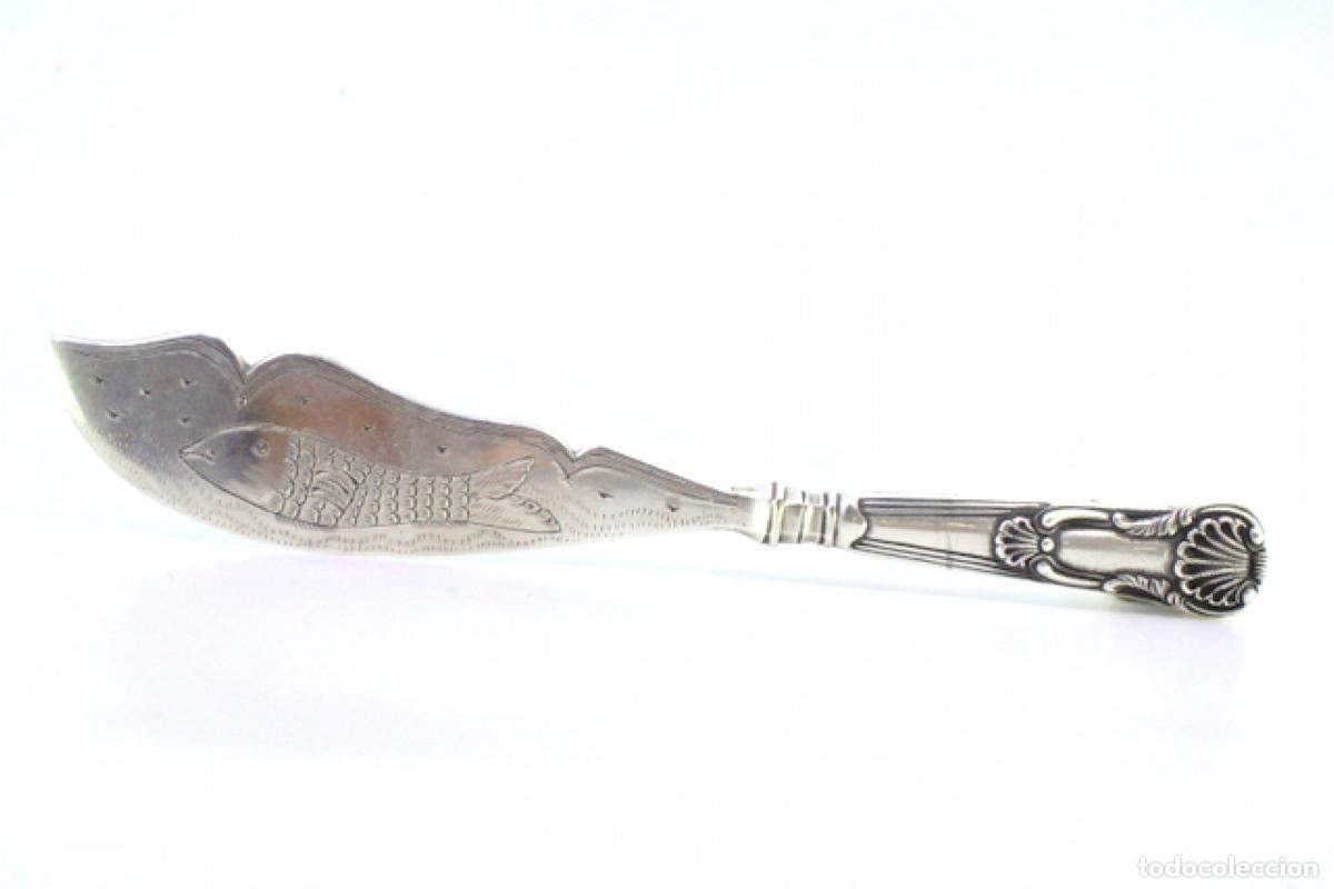 Antig&uuml;edades: Cuchillo de plata, para pescar - Foto 6