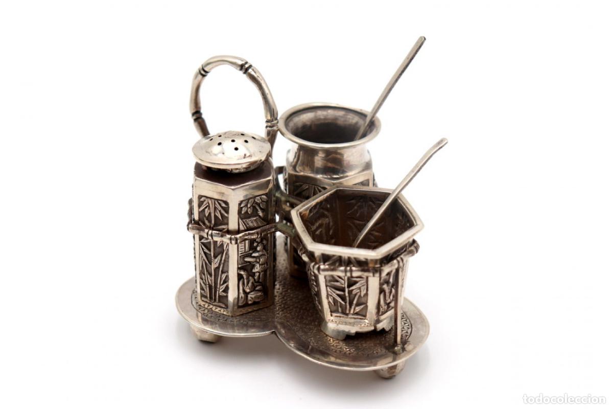 Antig&uuml;edades: especiero de plata - Foto 6
