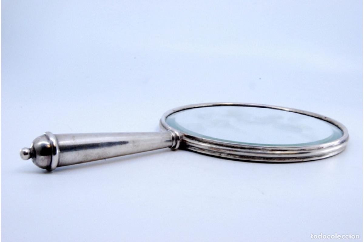 Antig&uuml;edades: Espejo de mano, en plata - Foto 4