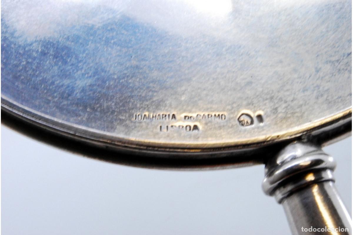 Antig&uuml;edades: Espejo de mano, en plata - Foto 7