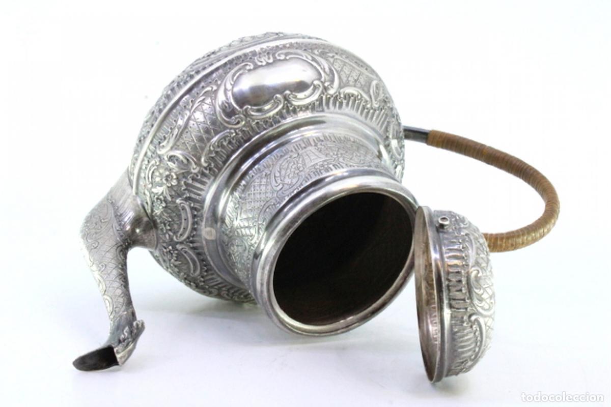 Antig&uuml;edades: tetera de plata - Foto 5