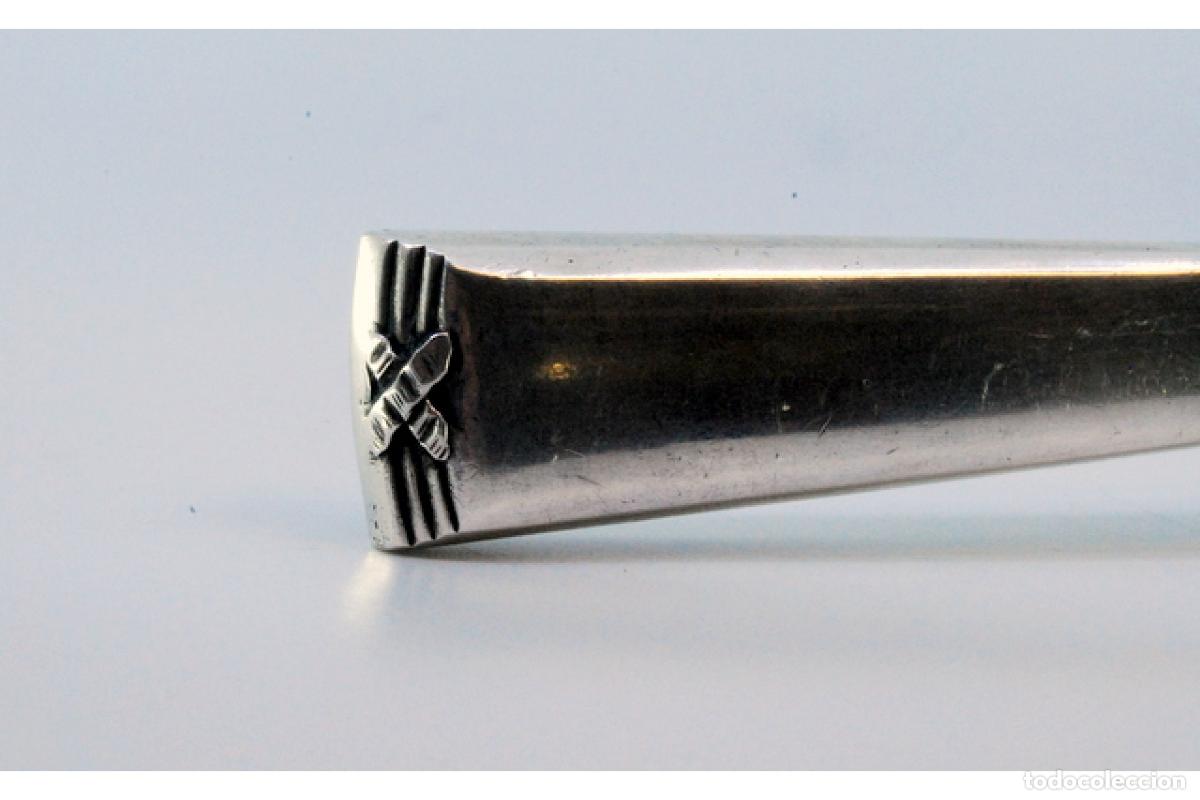 Antig&uuml;edades: Cuchillo de plata, para pescar - Foto 2