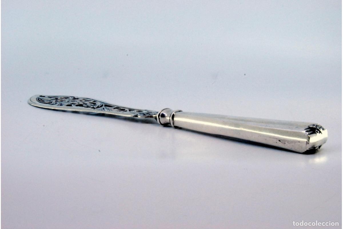 Antig&uuml;edades: Cuchillo de plata, para pescar - Foto 6