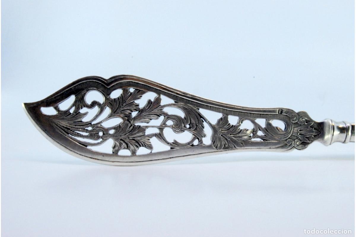 Antig&uuml;edades: Cuchillo de plata, para pescar - Foto 7