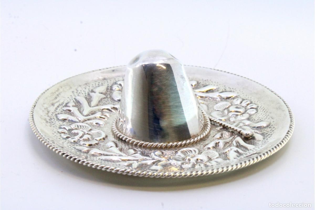 Antig&uuml;edades: Sombrero mexicano, en plata - Foto 3