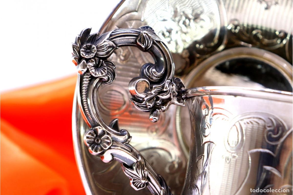 Antig&uuml;edades: taza de t&eacute; de plata - Foto 2