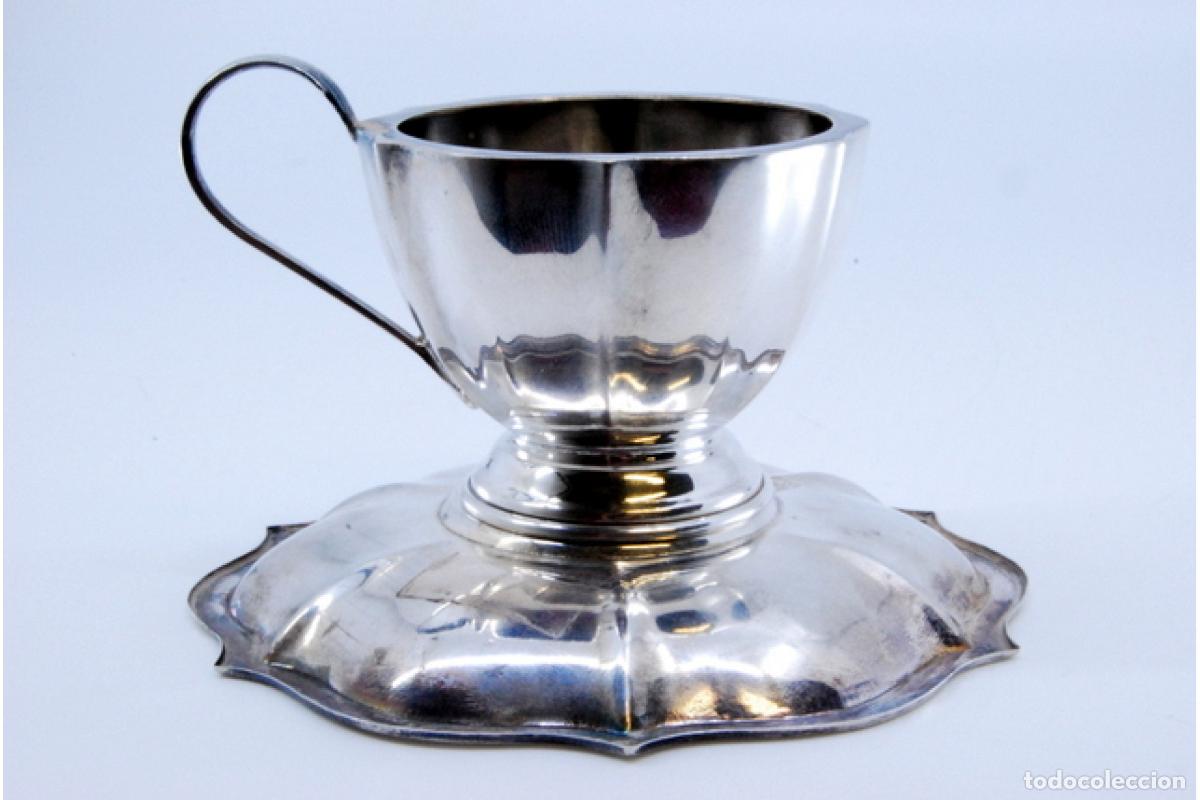 Antig&uuml;edades: taza de t&eacute; de plata - Foto 6