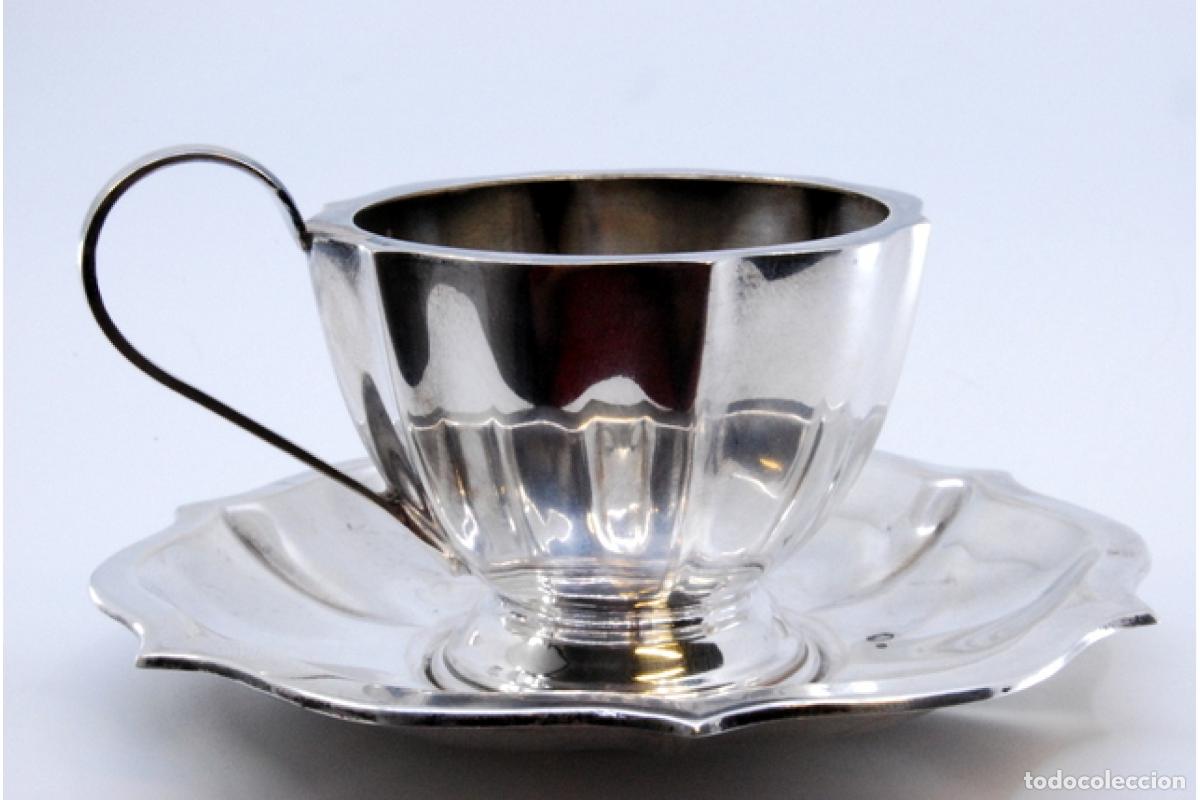 Antig&uuml;edades: taza de t&eacute; de plata - Foto 7
