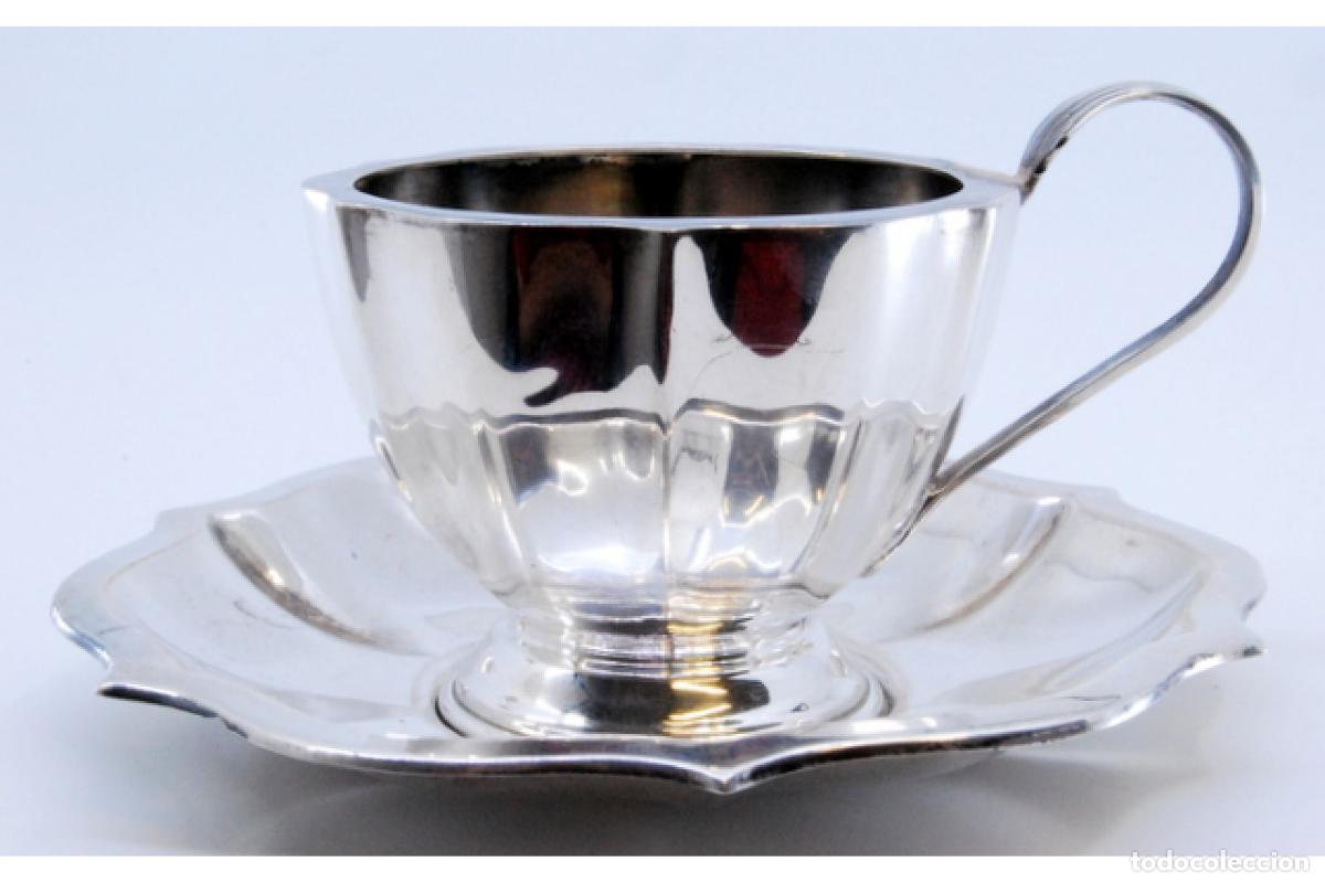 Antig&uuml;edades: taza de t&eacute; de plata - Foto 9