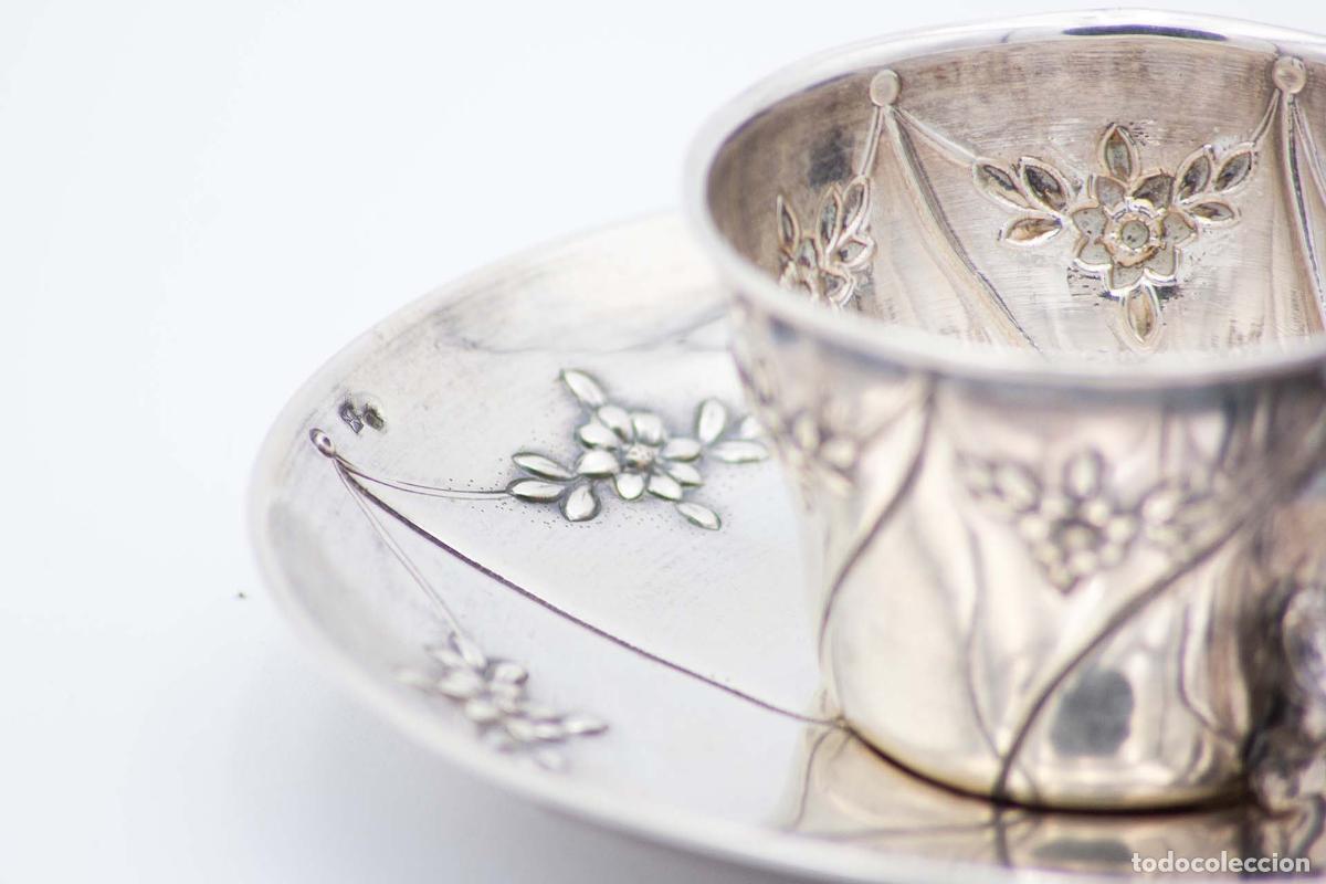 Antig&uuml;edades: taza de t&eacute; de plata - Foto 2