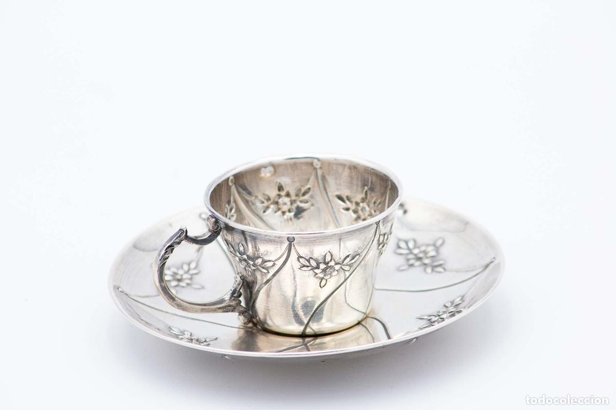 Antig&uuml;edades: taza de t&eacute; de plata - Foto 1