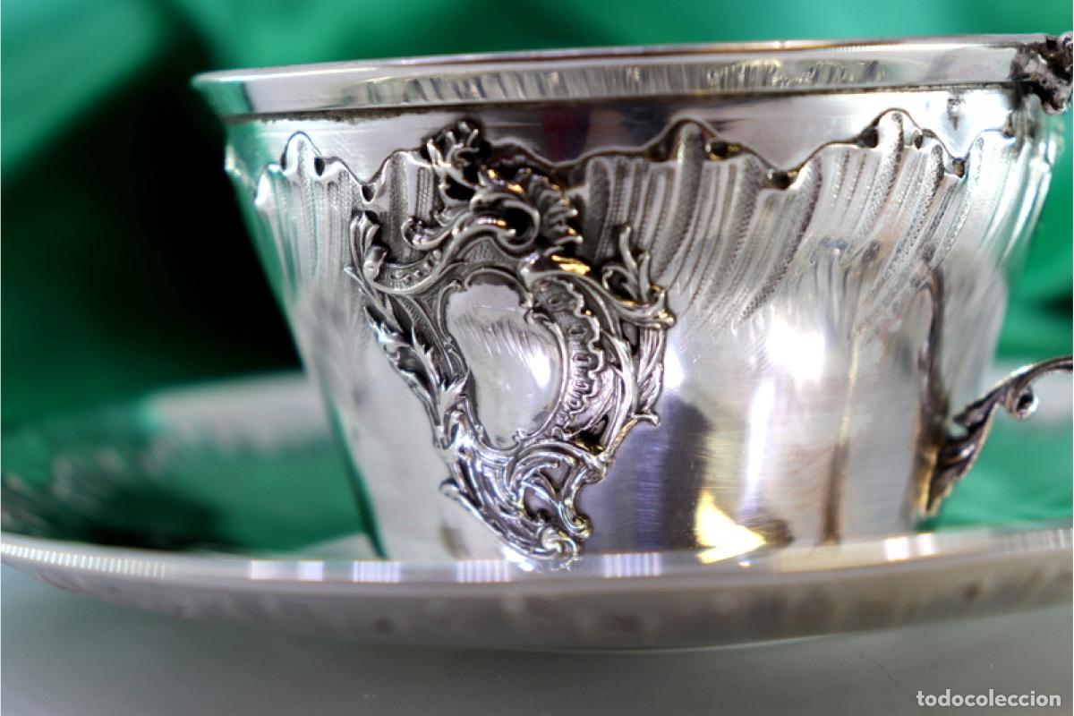 Antig&uuml;edades: taza de t&eacute; de plata - Foto 4