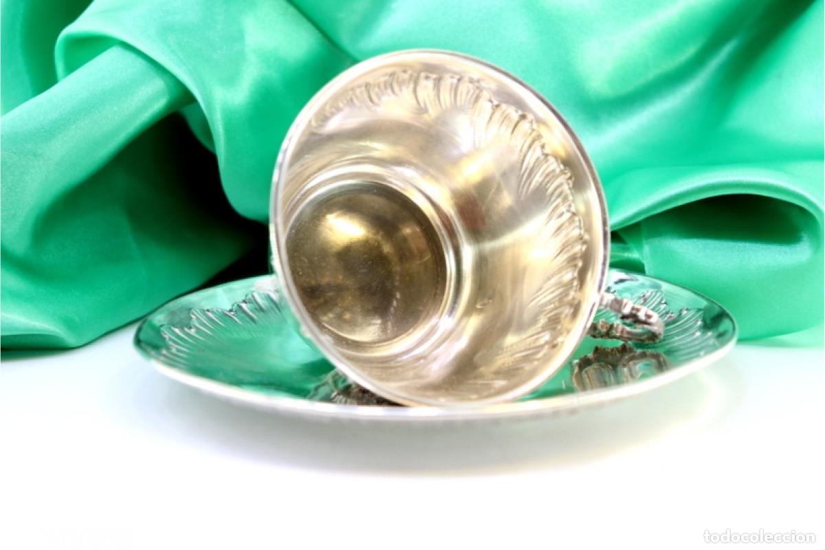 Antig&uuml;edades: taza de t&eacute; de plata - Foto 5