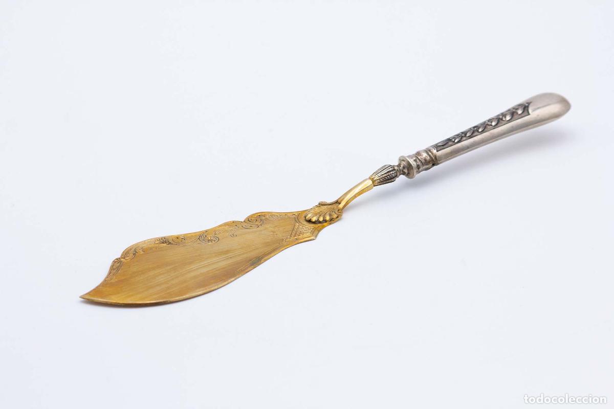 Antig&uuml;edades: Cuchillo de plata, para pescar - Foto 1