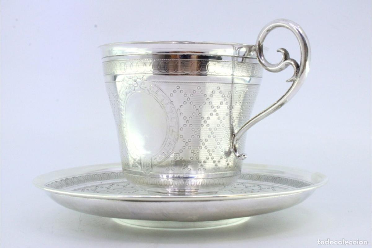 Antig&uuml;edades: taza de t&eacute; de plata - Foto 6