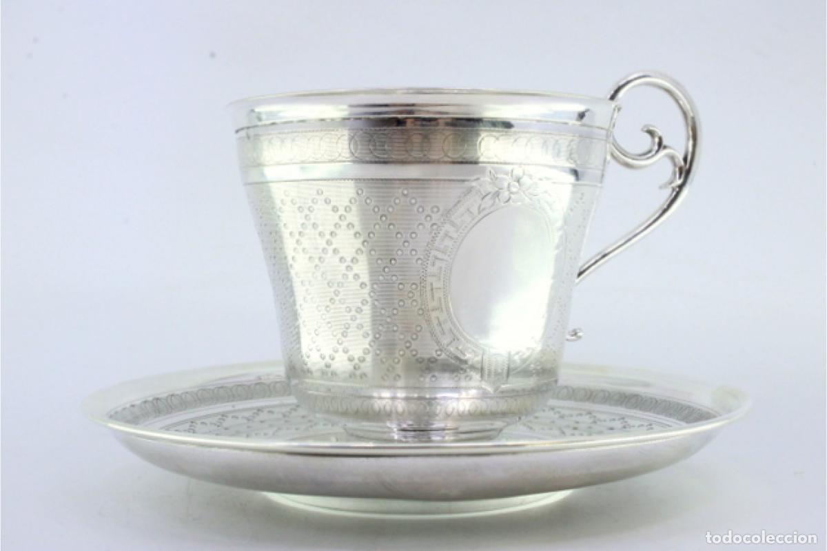 Antig&uuml;edades: taza de t&eacute; de plata - Foto 7