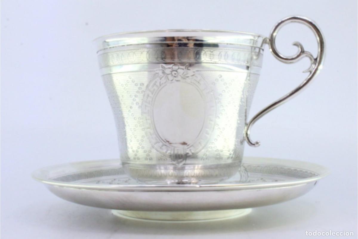 Antig&uuml;edades: taza de t&eacute; de plata - Foto 8
