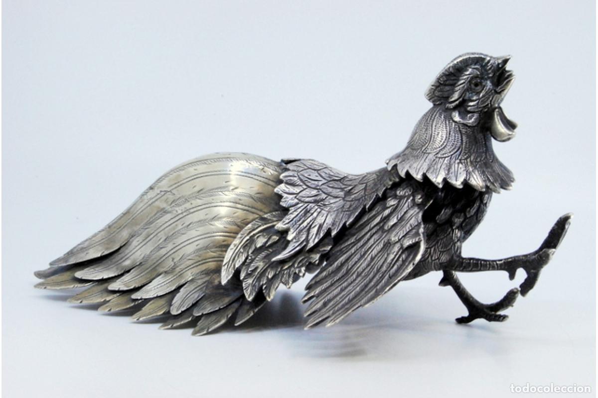 Antig&uuml;edades: gallo de plata - Foto 3