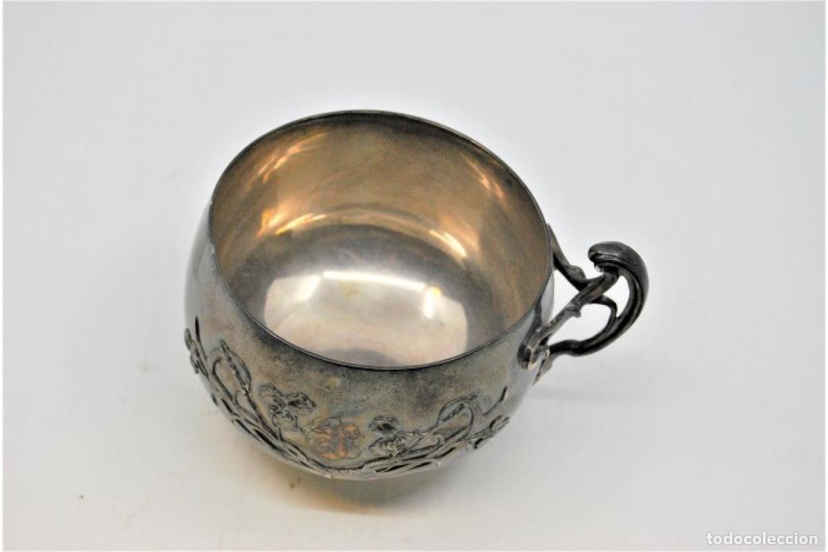 Antig&uuml;edades: taza de t&eacute; de plata - Foto 2