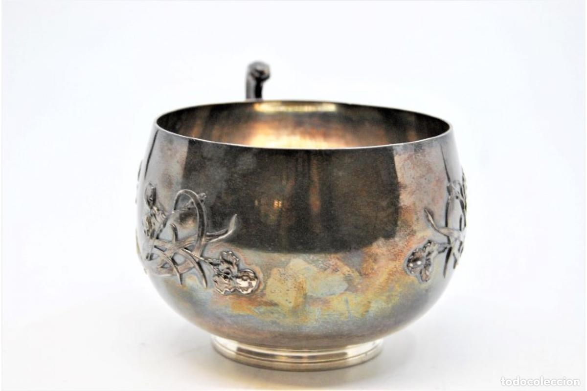 Antig&uuml;edades: taza de t&eacute; de plata - Foto 5