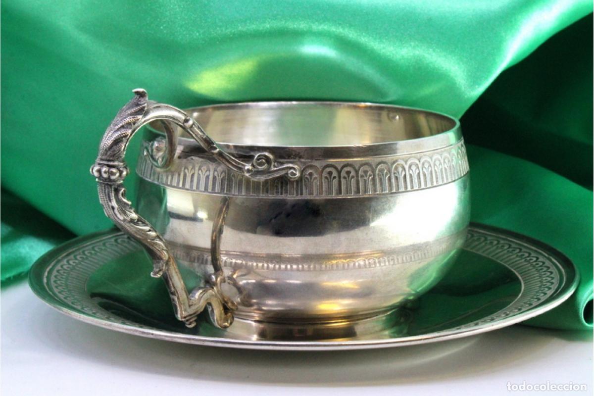 Antig&uuml;edades: taza de t&eacute; de plata - Foto 5