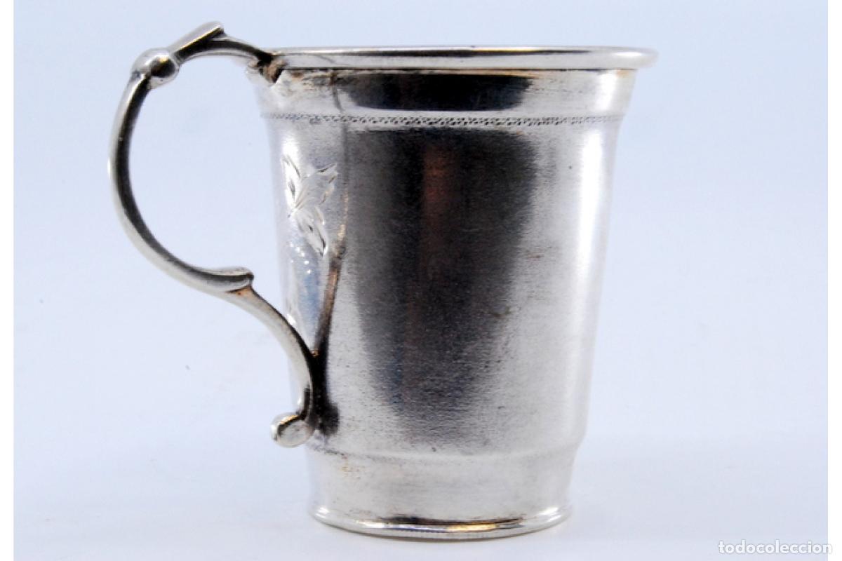 Antig&uuml;edades: taza de t&eacute; de plata - Foto 7