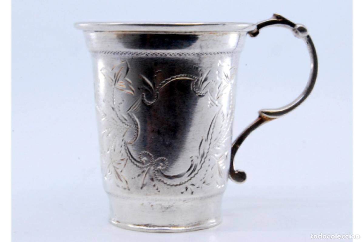 Antig&uuml;edades: taza de t&eacute; de plata - Foto 9