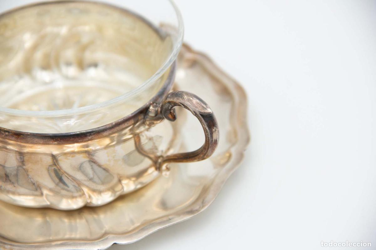 Antig&uuml;edades: taza de t&eacute; de plata - Foto 2