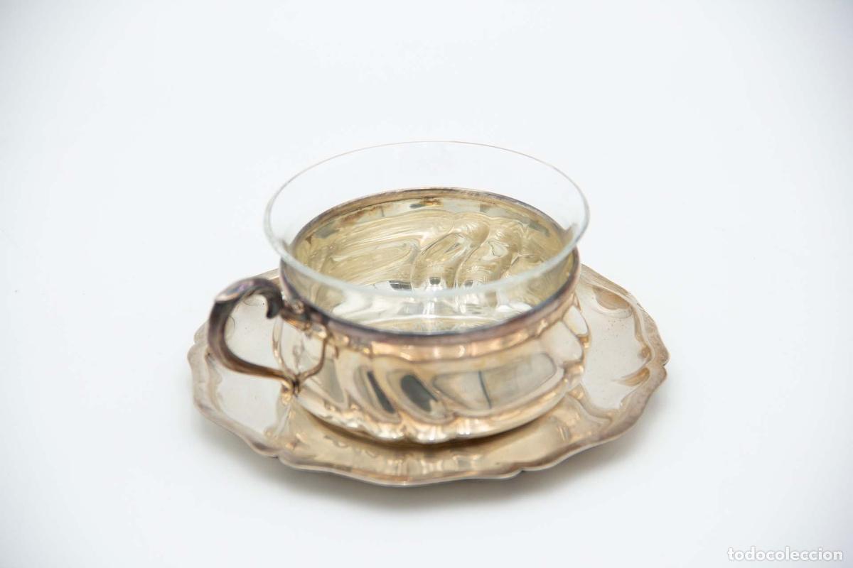 Antig&uuml;edades: taza de t&eacute; de plata - Foto 1