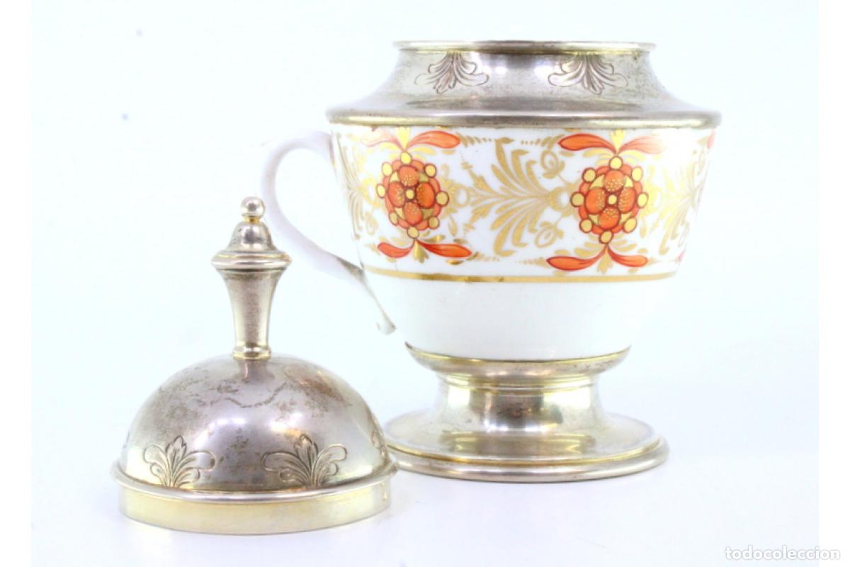 Antig&uuml;edades: taza de t&eacute; de plata - Foto 4