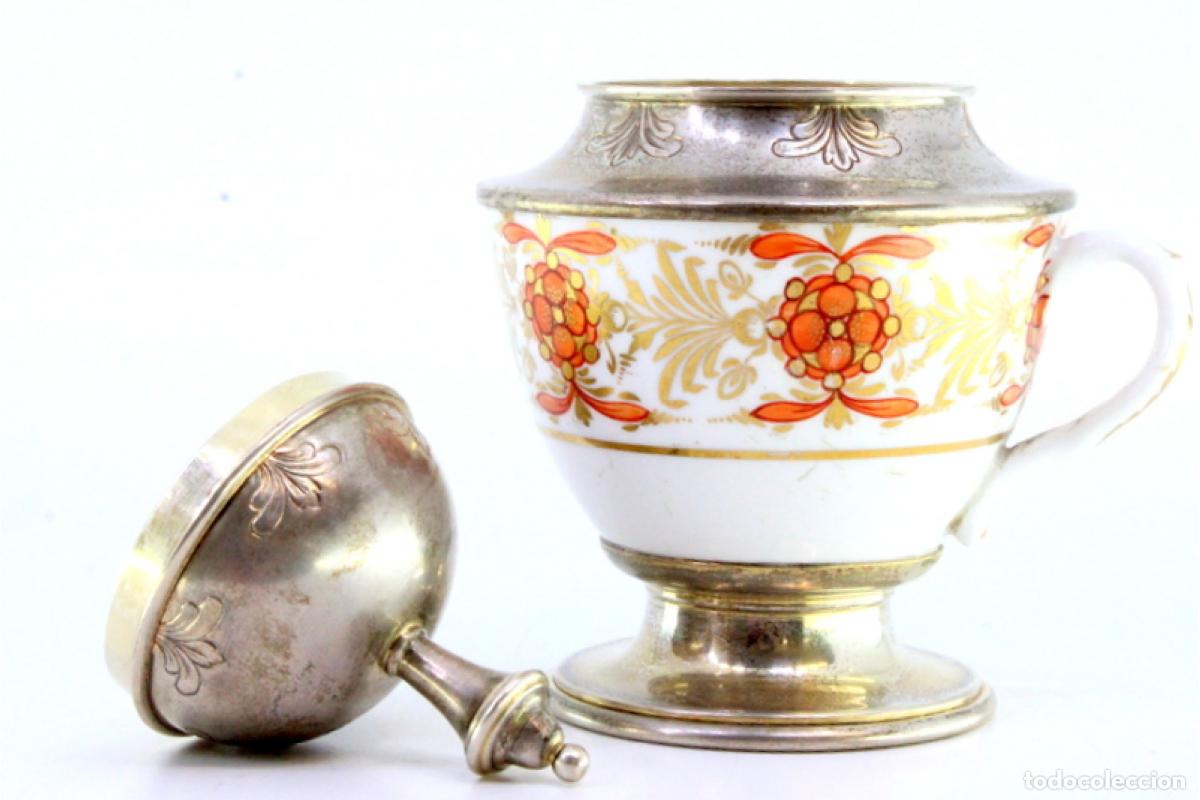 Antig&uuml;edades: taza de t&eacute; de plata - Foto 7