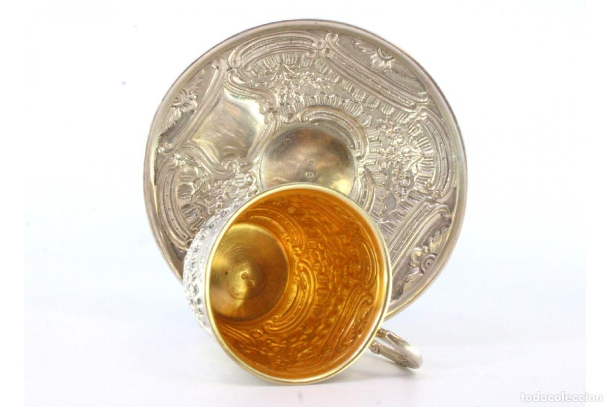 Antig&uuml;edades: taza de t&eacute; de plata - Foto 6