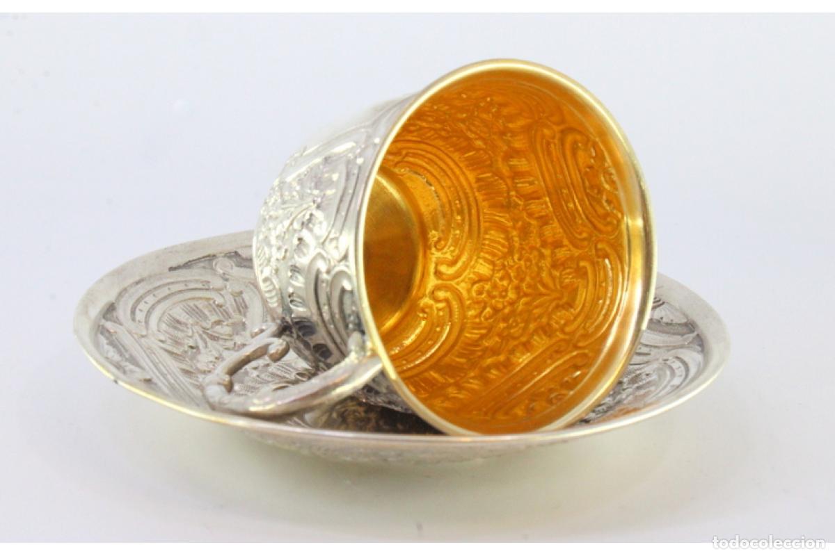 Antig&uuml;edades: taza de t&eacute; de plata - Foto 8