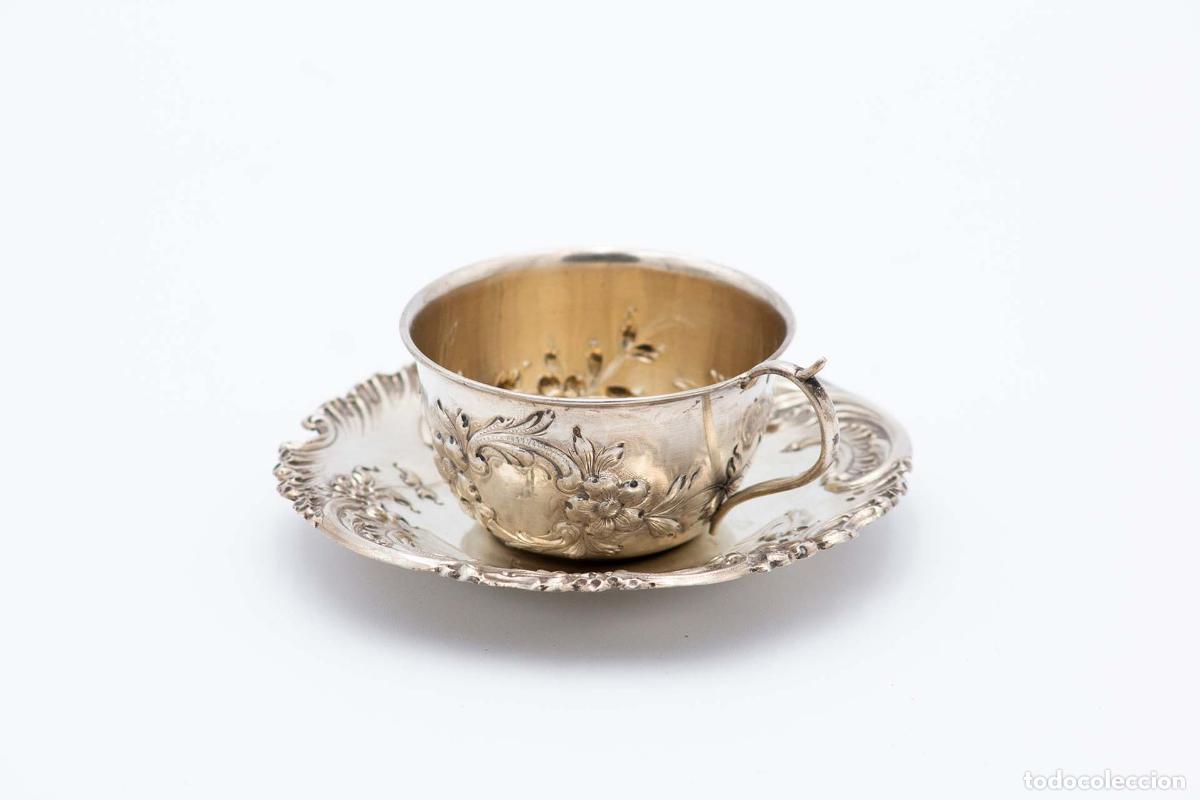 Antig&uuml;edades: taza de t&eacute; de plata - Foto 2