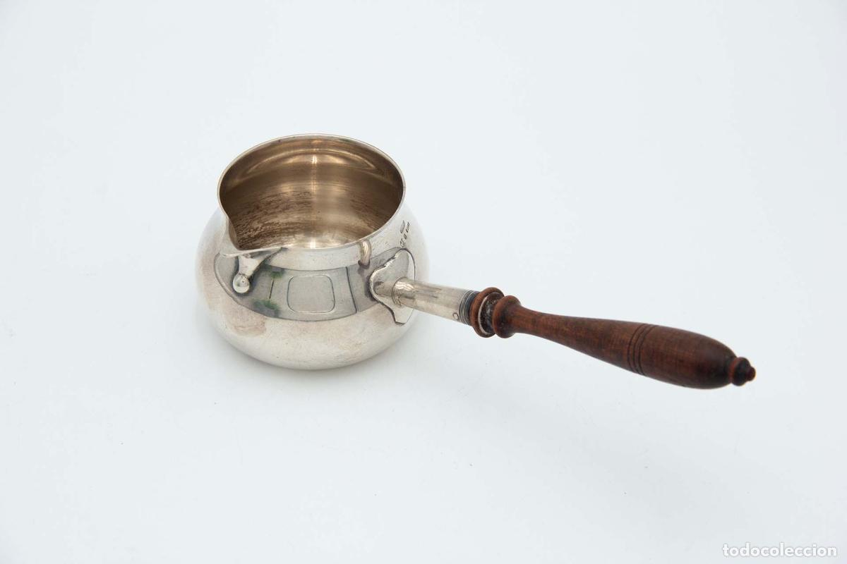 Antig&uuml;edades: chocolatera de plata - Foto 1
