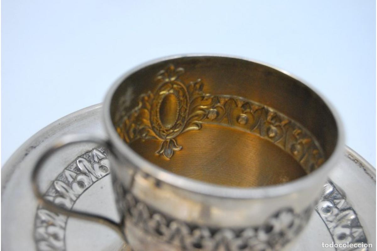 Antig&uuml;edades: taza de t&eacute; de plata - Foto 4