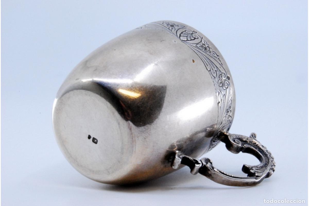 Antig&uuml;edades: taza de t&eacute; de plata - Foto 4